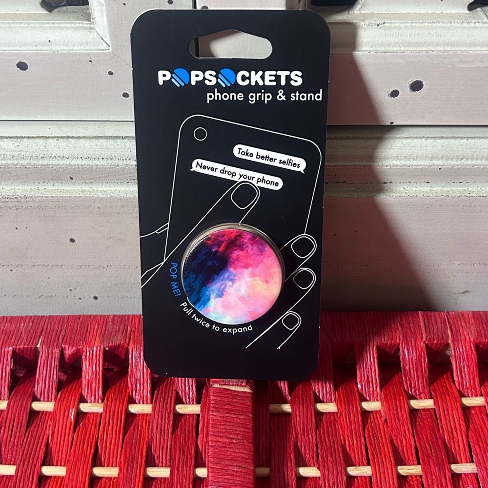 PopSocket Phone Grip & Stand - Pink Blue Tie-Dye
